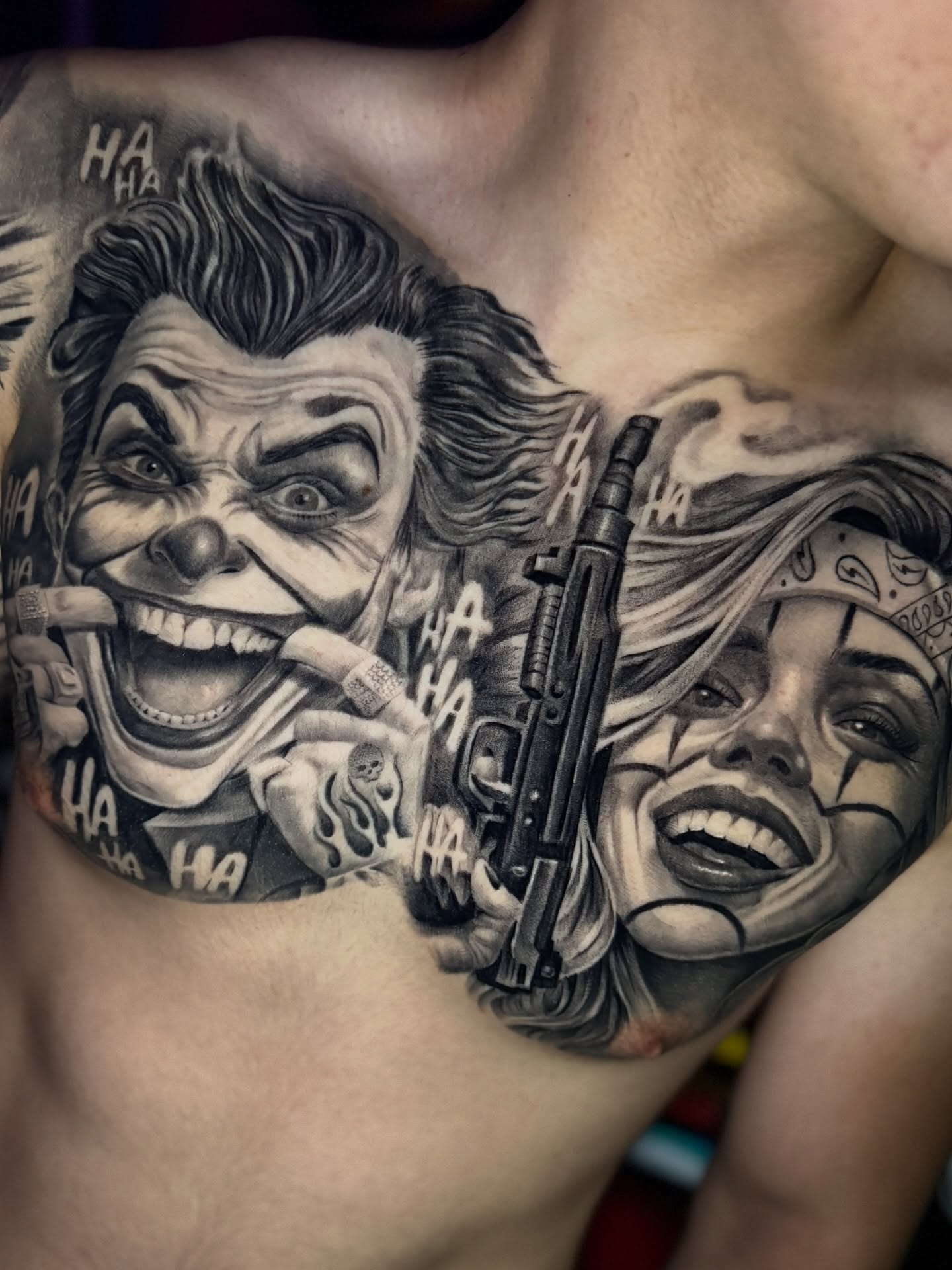 F&aacute;bio Manjua - Black & Grey / Joker Portrait